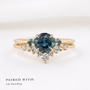 Emilie Grand Ring, 1.19ct Montana Sapphire