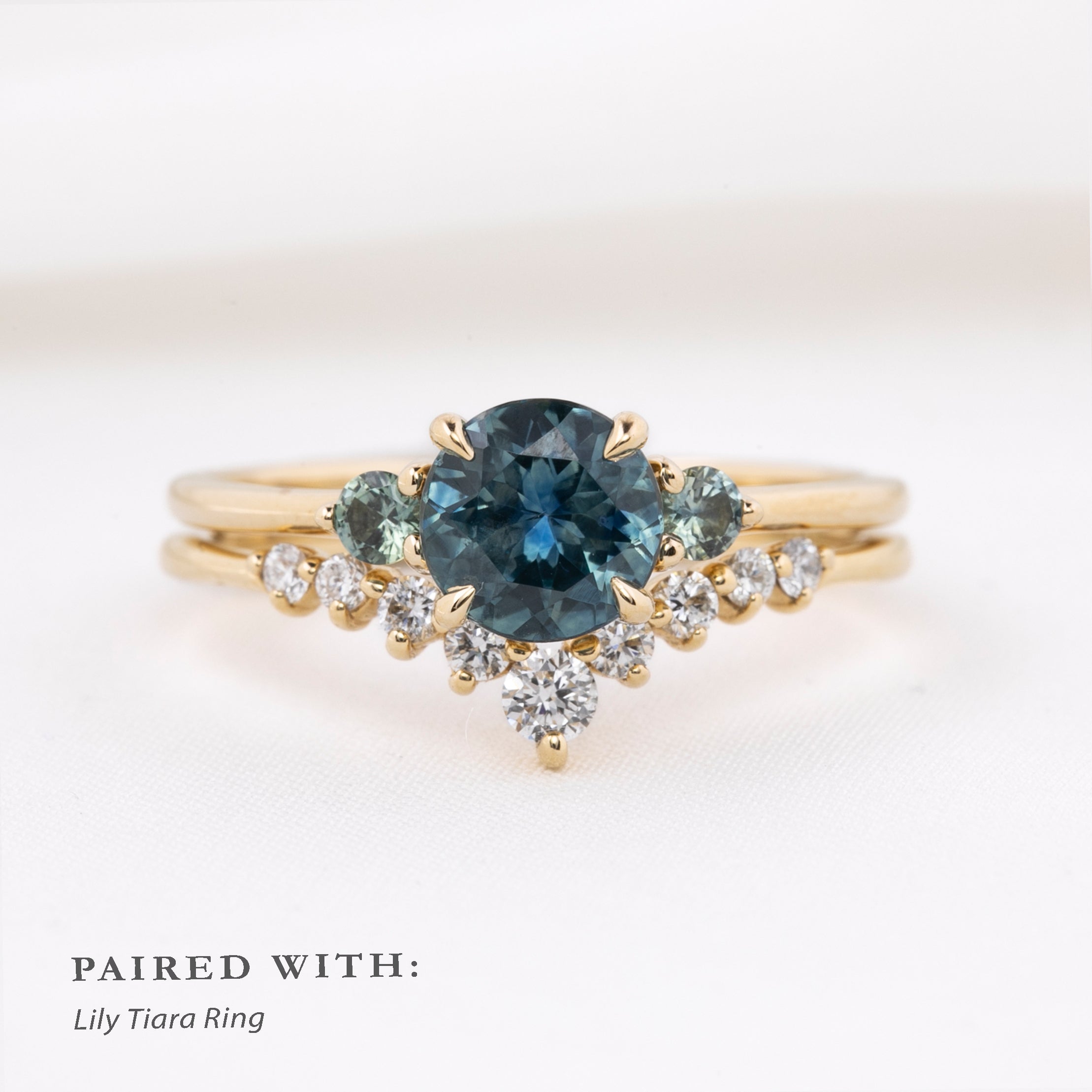 Emilie Grand Ring, 1.19ct Montana Sapphire