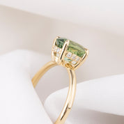 Athena Ring, 1.74ct Montana Sapphire, oval shape gemstone