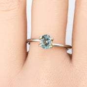 1.10ct Oval Cut Light Blue Montana Sapphire SO505