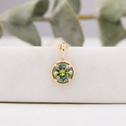 Dahlia Round Montana Sapphire Charm 5.0mm