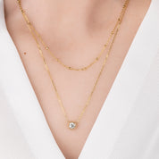Dahlia 0.30ct GIA Certified Diamond Solitaire Necklace