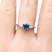 Olivia Ring, 1.01ct Montana Sapphire