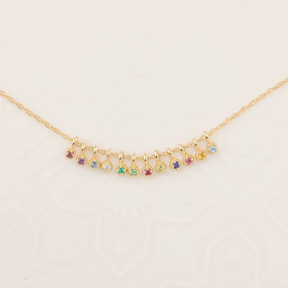 Dahlia Birthstone Charm 1.5mm