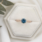 Maria Ring, 0.88ct Montana Sapphire