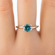 1.3ct ラウンドカット ピーコックグリーンサファイア モンタナ産 SR244