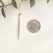 Crescent Diamond Pave Necklace