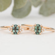 Teresa Ring, 0.50ct Green Madagascar Sapphire