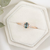 Teresa Ring, 0.50ct Green Madagascar Sapphire