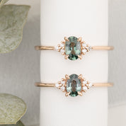 Teresa Ring, 0.50ct Green Madagascar Sapphire