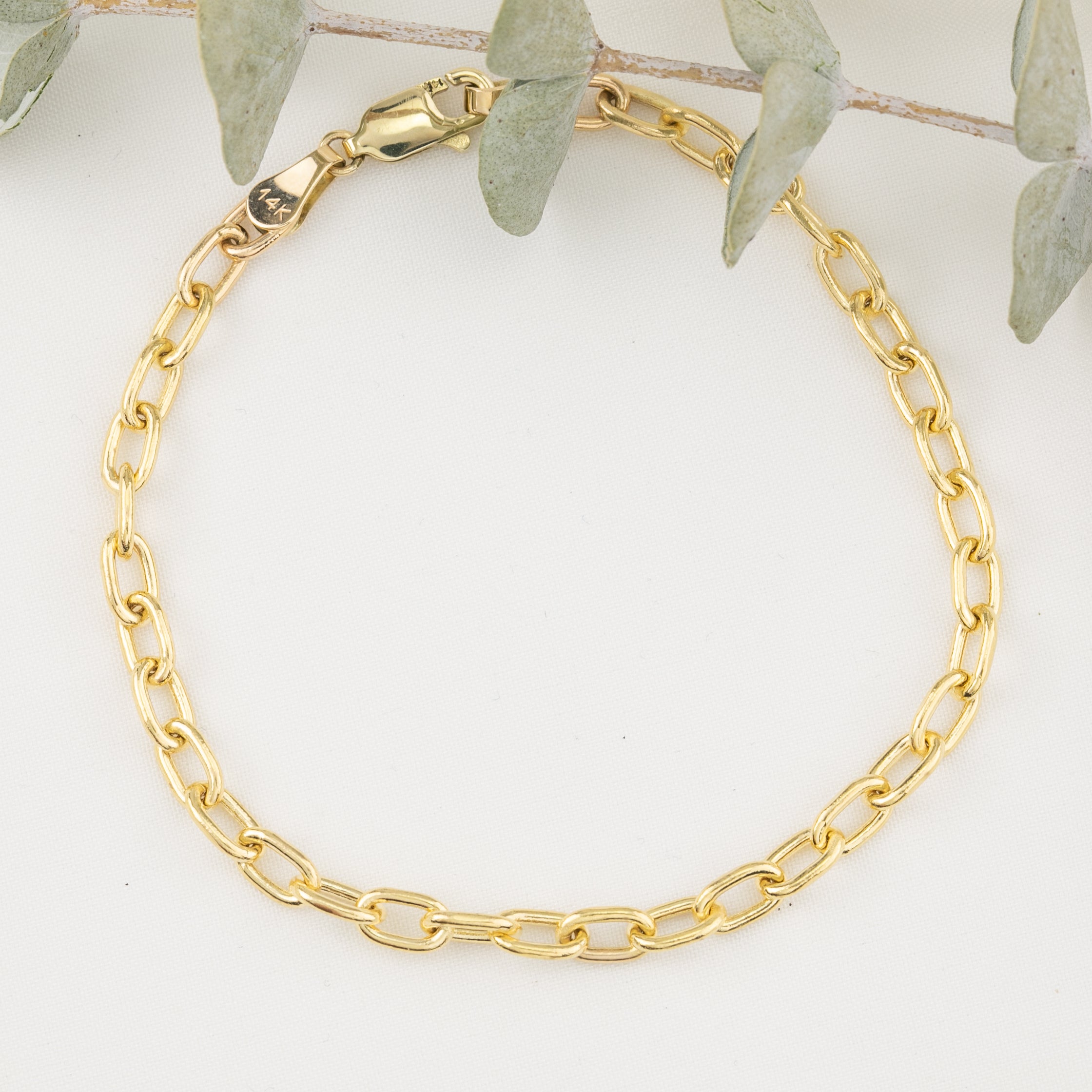 Elongated Cable Chain Bracelet