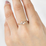 Emilie Round Rose Cut Diamond Ring