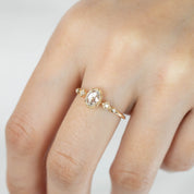 Stella Oval Rose Cut Diamond Ring