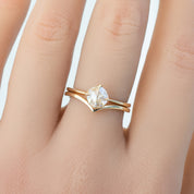 Alice Ring, 0.50ct Round Rose Cut Diamond