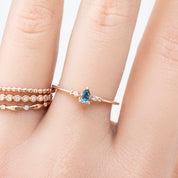Estel Ring, 0.15ct Montana Sapphire