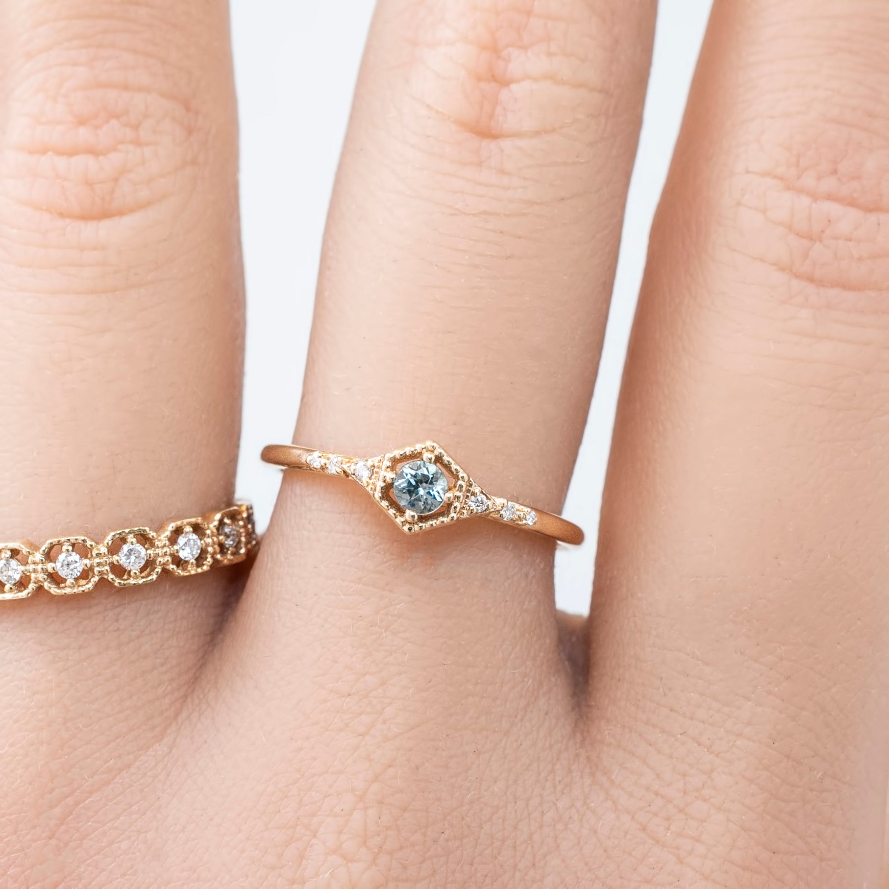Agatha Ring, 0.15ct Montana Sapphire of your choice
