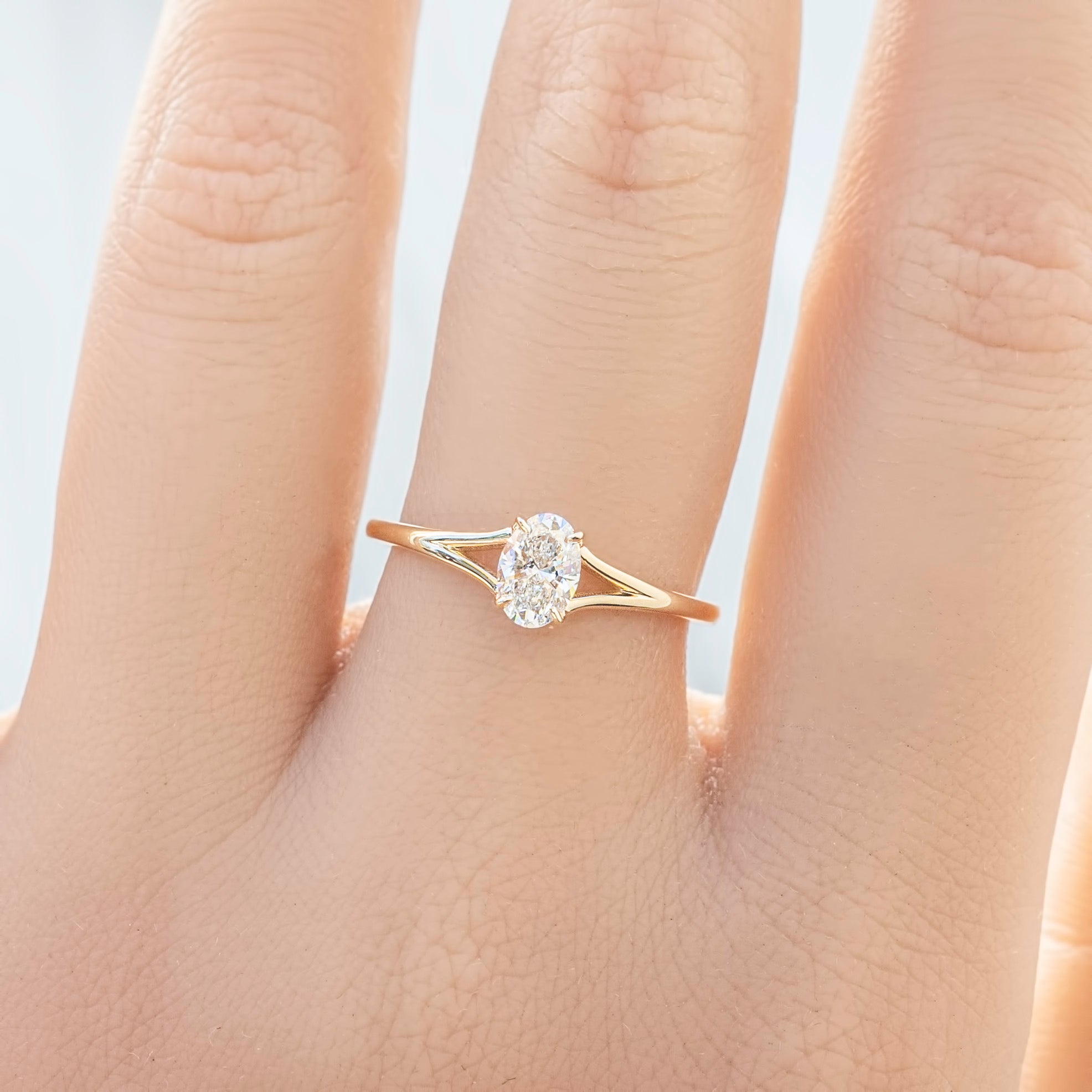 Kylie Oval Diamond Ring