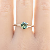 1.13ct Cushion Cut Green Montana Sapphire SF320