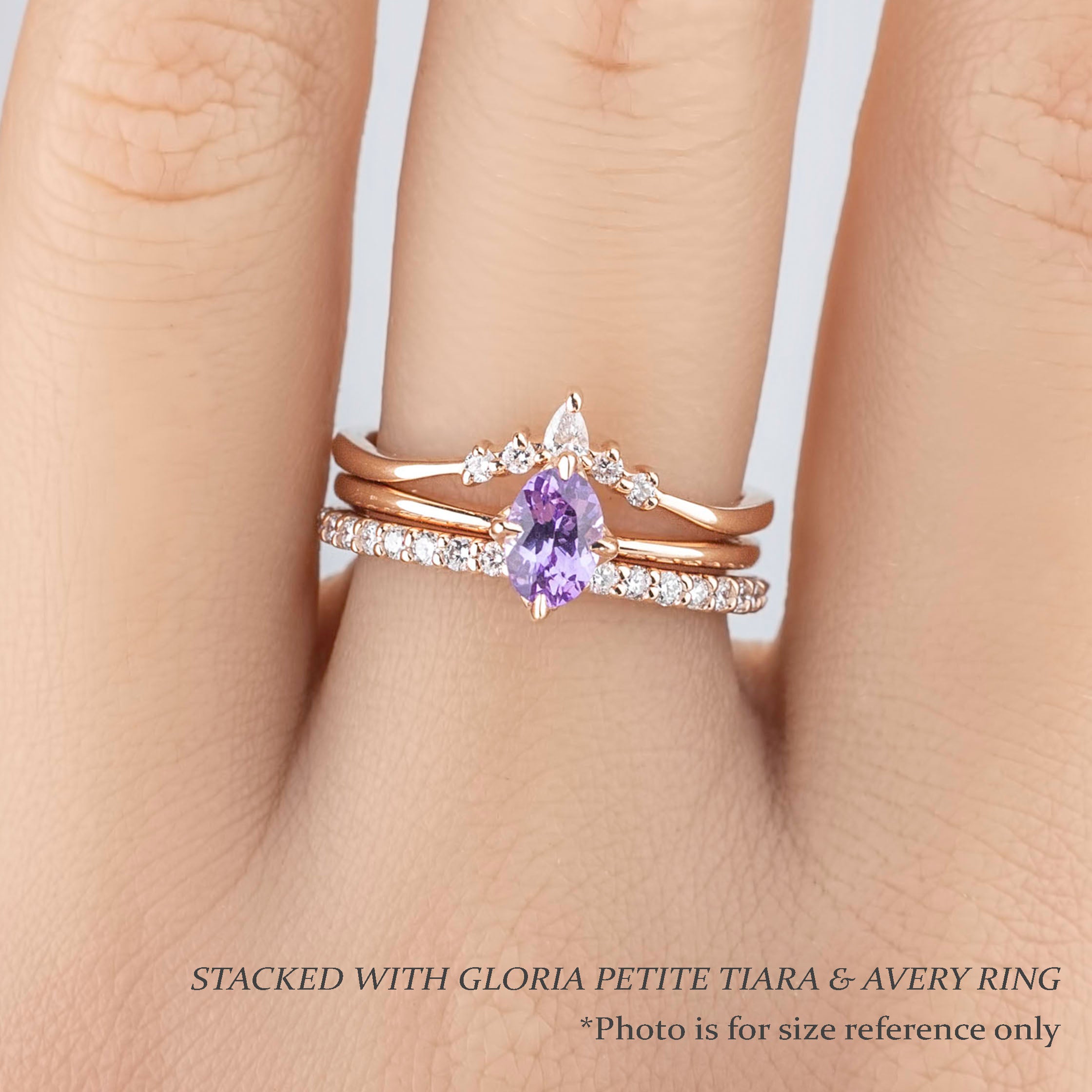 Alice Ring, 0.60ct Pink Sapphire