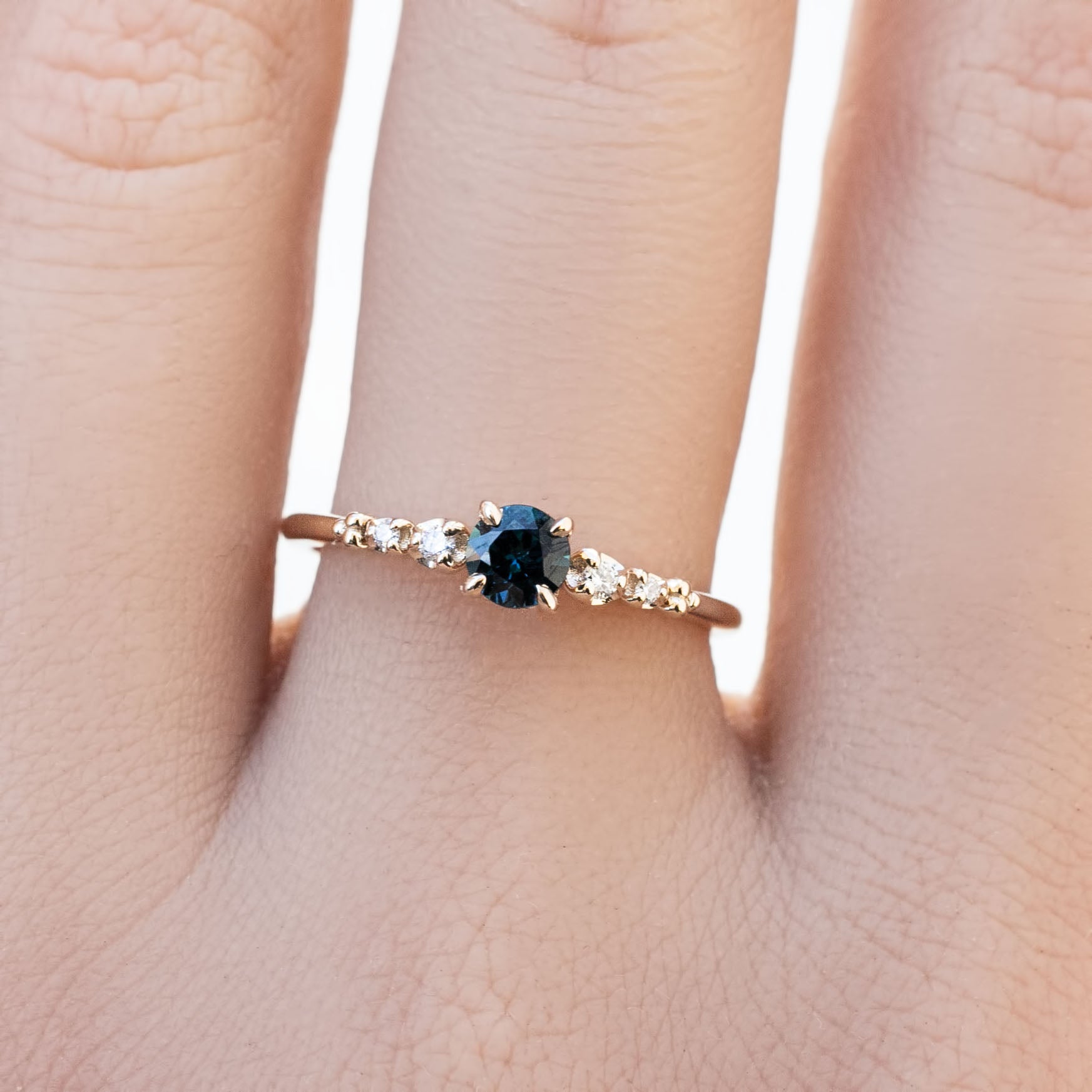 Estel Fleur Ring, 0.40ct Queensland Sapphire