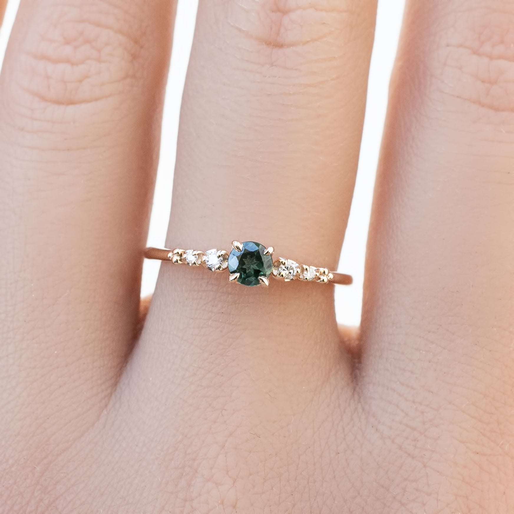 Estel Fleur Ring, 0.40ct Queensland Sapphire