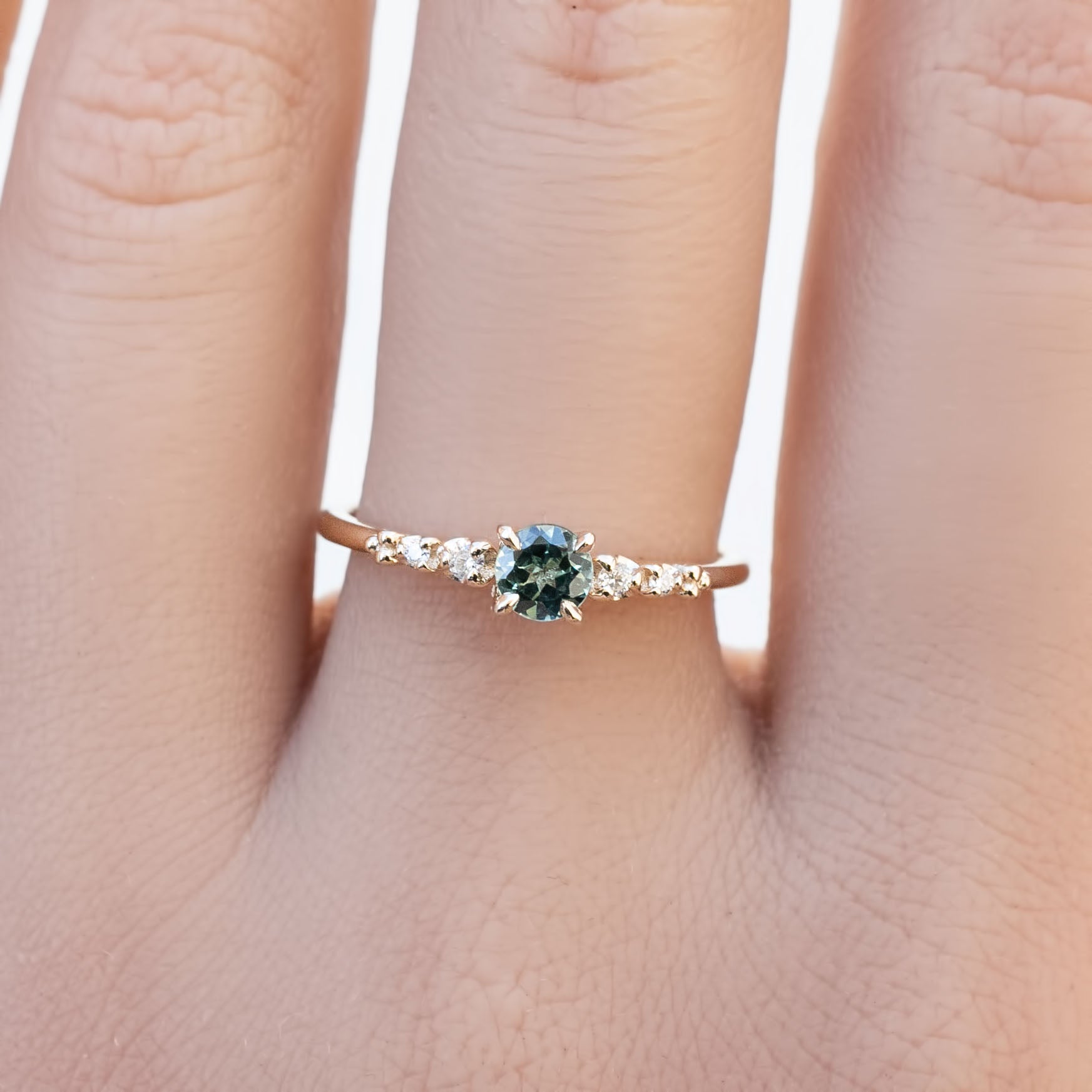 Estel Fleur Ring, 0.40ct Queensland Sapphire