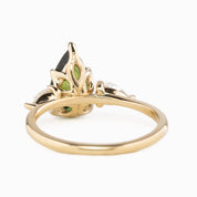 Claire Ring, 3.07ct Teal Blue Unheated Sapphire