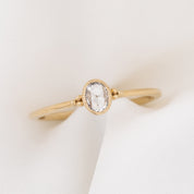 Iris Ring, 0.10ct Rose Cut Diamond
