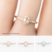 Grace Oval Rose Cut Diamond Ring
