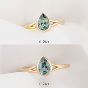 Kylie Ring, 0.70ct Montana Sapphire