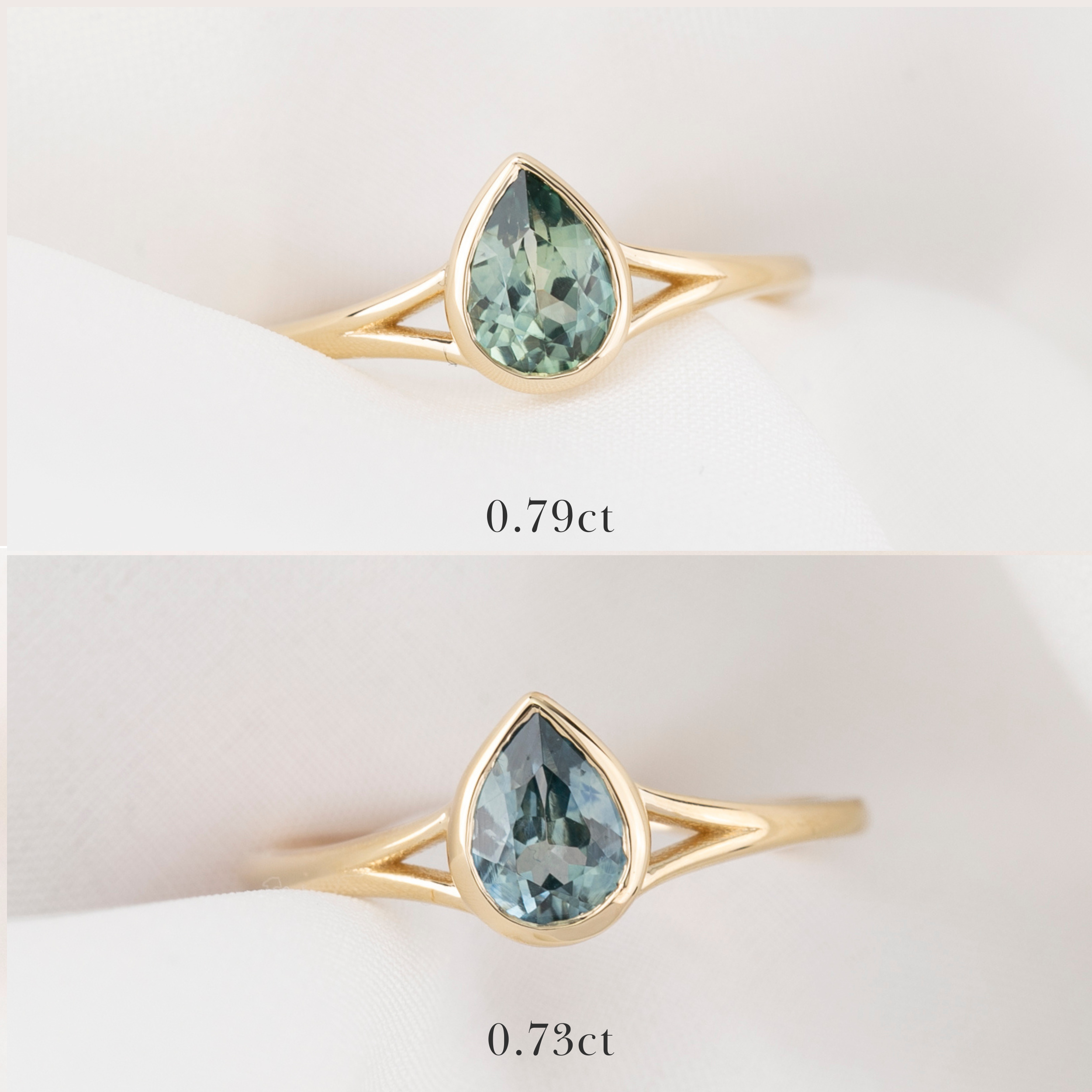 Kylie Ring, 0.70ct Montana Sapphire