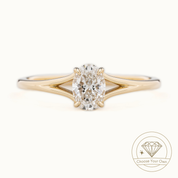 Kylie Oval Diamond Ring