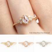 Celine Oval Rose Cut Diamond Ring