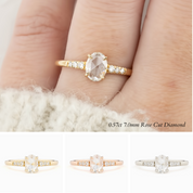 Gianna Oval Rose Cut Diamond Ring
