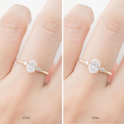 Estel Oval Diamond Ring