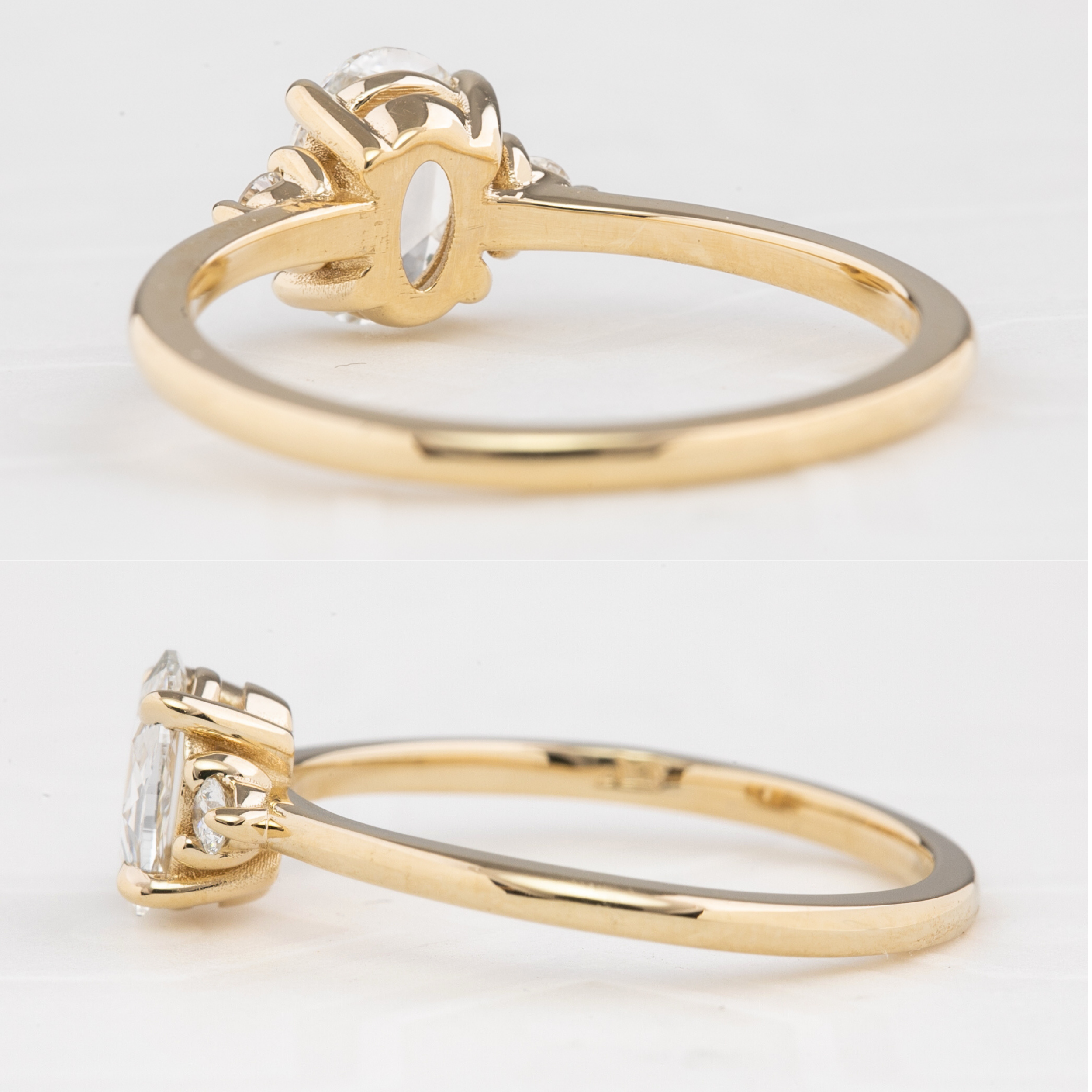 Emilie Oval Rose Cut Diamond Ring