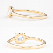 Kylie Round Rose Cut Diamond Ring