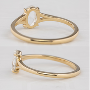 Kylie Oval Rose Cut Diamond Ring