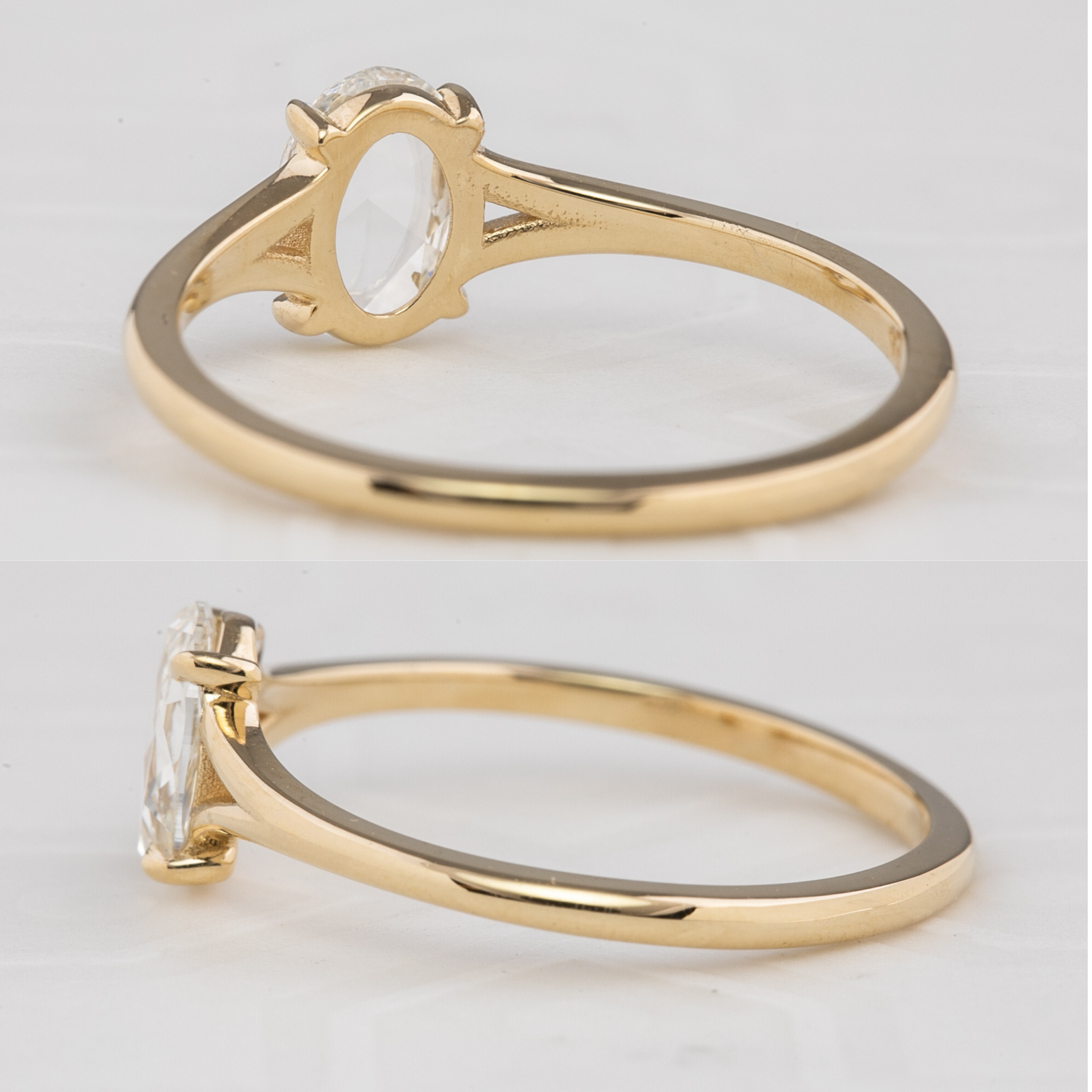 Kylie Oval Rose Cut Diamond Ring