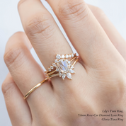 Lena Oval Rose Cut Diamond Ring