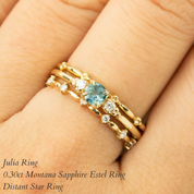 Estel Ring, 0.30ct Montana Sapphire of your choice