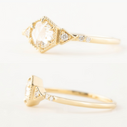 Agatha Round Rose Cut Diamond Ring