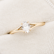 Kylie Oval Diamond Ring