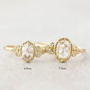 Celine Oval Rose Cut Diamond Ring