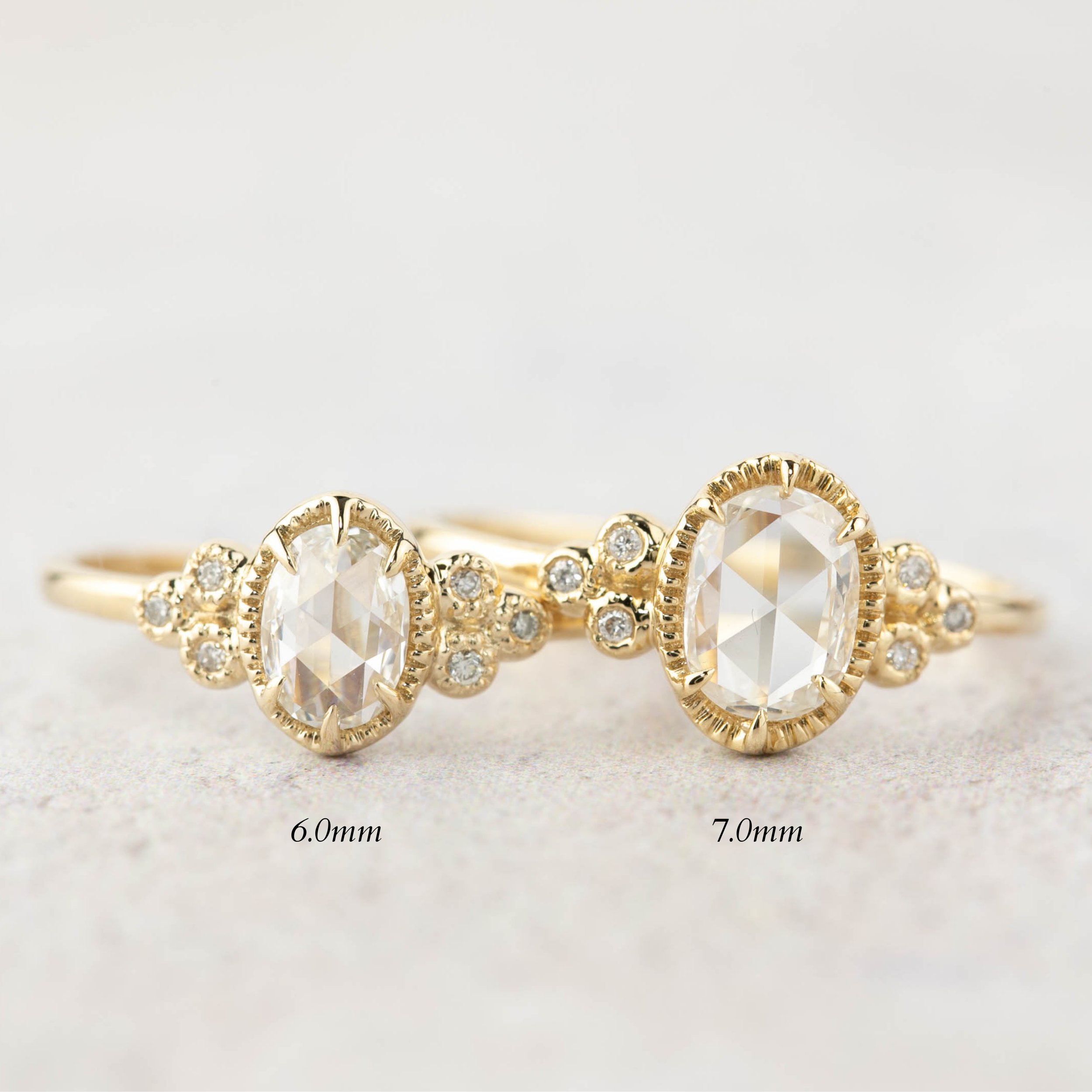 Celine Oval Rose Cut Diamond Ring