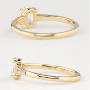 Gianna Oval Rose Cut Diamond Ring