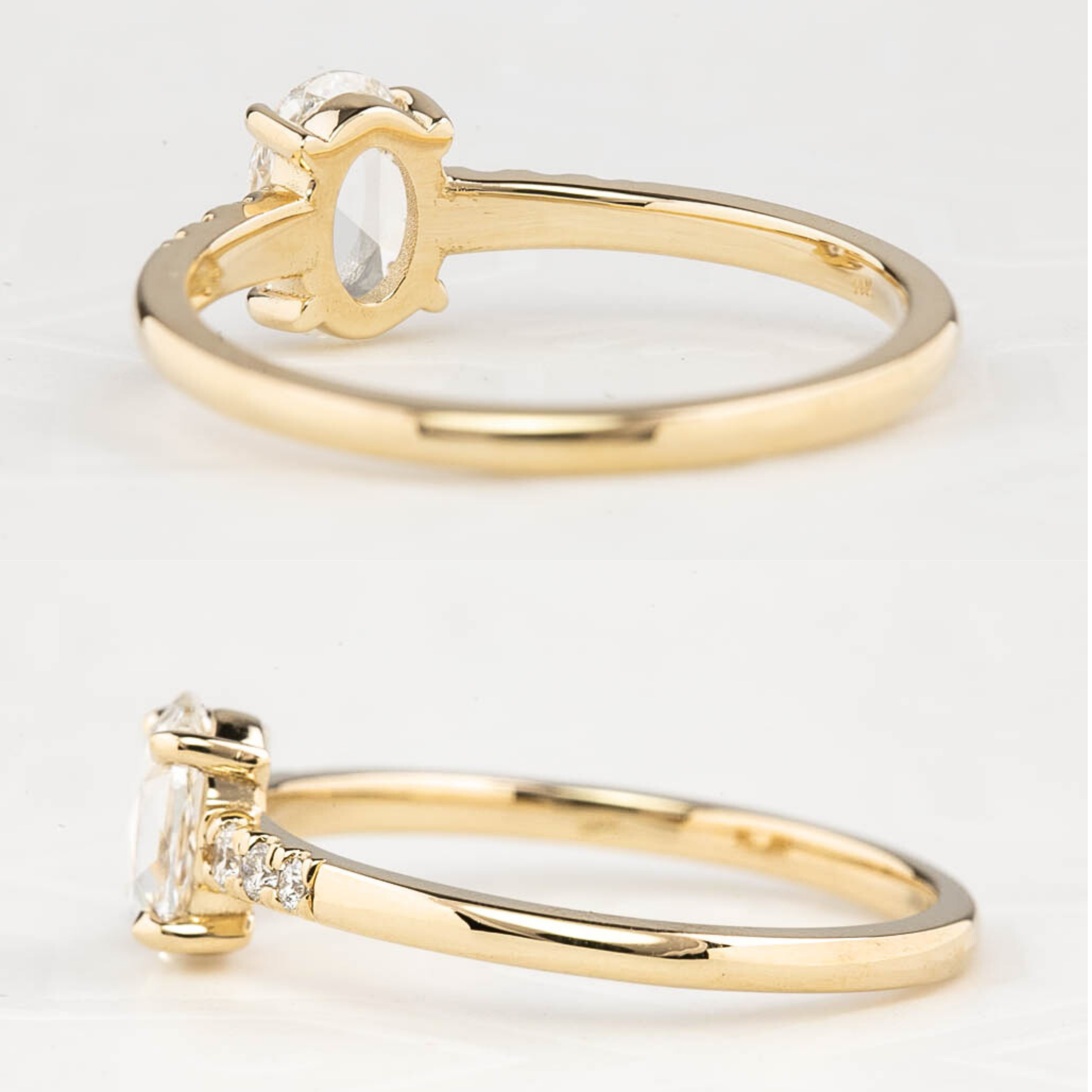 Gianna Oval Rose Cut Diamond Ring