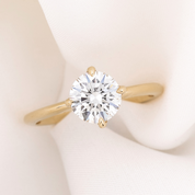 Alice Ring, 1.30ct Round Lab Diamond | IGI Certified