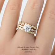 Maria Luxe Round Diamond Ring
