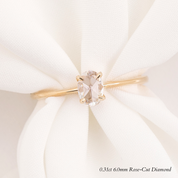 Nina Oval Rose Cut Diamond Ring